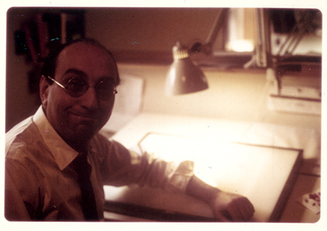 Milton at his desk